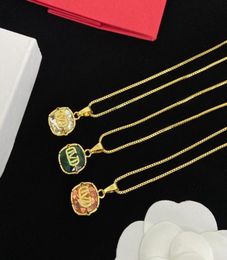 Luxury Designers Necklace For Women Diamond Inlay Pendants Circular 3 Colors Jewelry Necklaces Brands Gold Chain 221215062041135