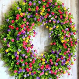 Decorative Flowers Brand Wreaths Artificial Flower Decoration Eucalyptus Farmhouse Holidays Home Indoors & Outdoors