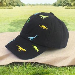 Ball Caps Cotton Little Dinosaur Embroidery Hat Cartoon Pattern Summer Cap Cute Toddlers Sun UV Protection For Babys