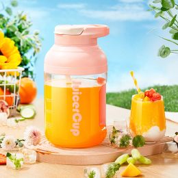 Juicers Portable Electric Juicer 500ml Large Capacity Fruit Juice Cup Smoothie Blender Wireless Fruit Mixers Orange Squeezer Juicers