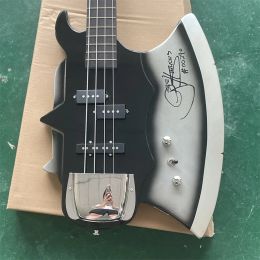 Guitar in Stock Free Shippingforestwind Guitar Gene Simmon Axe 4 Strings Bass Electric Musical Instrument Shop Real Picture Electric