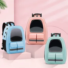 Cat Carriers 1Pc And High Quality Outbound Travel Portable Breathable Safety Reflective Strip Pet Bag Large Space Double Shoulder