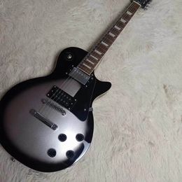 In Stock New Arrival Custom Electric Guitar LP Custom Model In Silver 2403