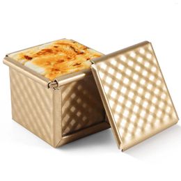 Baking Moulds Square Loaf Pan With Lid Toast Mold Bread Pullman Cover Non-Stick Mini Water Cube Box