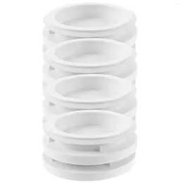 Disposable Cups Straws 4 Pcs Glass Storage Jars Bottle Covers Replacement Lid Wide Mouth Canning Lids Tea White Plastic Kitchen Protectors
