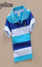 Children039s school polo shirts striped short sleeve polo shirts for boys and girls 2020 cotton polo shirts3430411