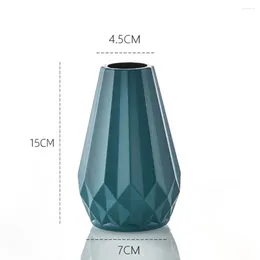 Vases Plant Vase Holder Stylish Nordic Geometric Flower Modern Home Decoration With Smooth Surface For Room Table