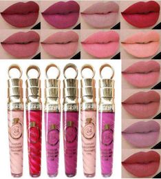 CmaaDu 20 Colours Thread Tube Radish Head Matte Metal Pearl Longlasting Makeup Lip Gloss Easy to Carry Cosmetic4311078