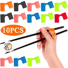 Chopsticks 10/5/1Pcs Auxiliary Reusable Helpers Chinese Beginner Train Portable Home Kitchen Tableware