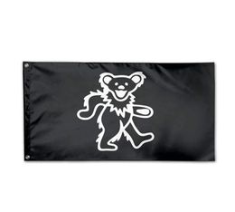 GrateFul Dead Bear Flag 3 X 5 Foot Decorative 100D polyester Indoor Outdoor Hanging Decoration Flag With Brass Grommets 1403907