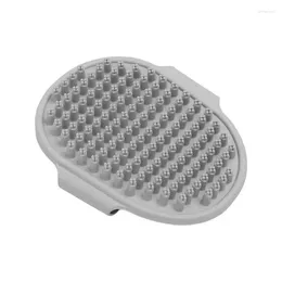 Dog Apparel Shampoo Brush Pet Bath Comb Soothing Massage Comfortable TPR Shower With Ring Handle For Long/Short