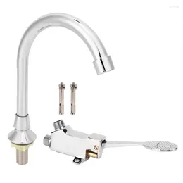 Bathroom Sink Faucets Basin Faucet Set Laboratory Foot Pedal Water Tap Kit Accessory Taps For