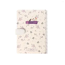 The Notebook Magnetic Clasp Small And Fresh Journal Diary Floral With Flowers Pattern