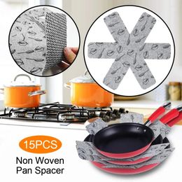 Table Mats 15Pcs Pot Coasters Pan Protector Non-Slip Separator Kitchen Dividers Heat Resistant Anti-Scratch Protection Mat