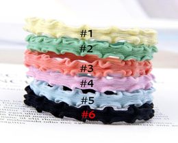 wire Hairbands rainbow ribbon for women girls ponytail holder simple cute hair scrunchy Ring band 5pcslot Elastic hair rope5806788