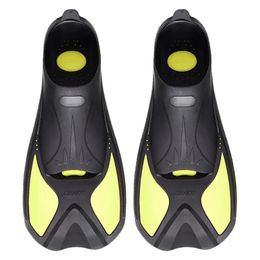 Snorkel Fins Short Swim Adult Full Foot Flippers Travel Size for Snorkeling Diving Swimming Supplies 240410