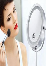 NEW ARRIVAL Table mirror with LED light Five times the magnifying glass high quality 5842663