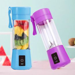 Juicers Electronic Mini Mixer Cup USB Rechargeable Portable Smoothie Fruit Blender Juicer Bottle Food Processor Personal Lemon Squeezer