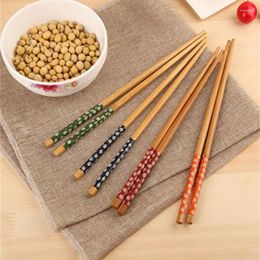 Chopsticks Bamboo Health Kitchen Tools Tableware Adults Pot Without Fuel Natural Printed