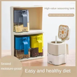 Storage Bottles Kitchen Seasoning Organizer High Quality Help With Cooking Sealing Is Not Easy To Get Wet Prevent Dust Castor