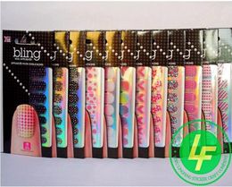 Nail Wraps Tip Nail Art Decal Manicure Leopard grain Colour drill 3d bead drill nail stickers1642266