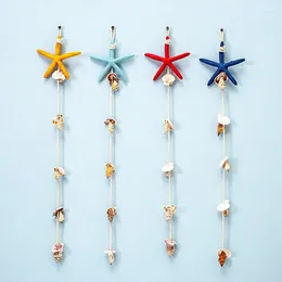 Decorative Figurines Mediterranean Shell Starfish String Kindergarten Decoration Pendant Children Marine Wall Hangings