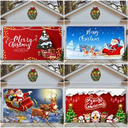 Tapestries Christmas Garage Door Decoration Cover Tapestry Outdoor Holiday Background