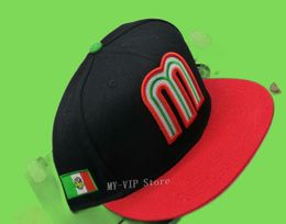 2021 Mexico Fitted Caps Letter M Hip Hop Size Hats Baseball Caps Adult Flat Peak For Men Women Full Closed1120678