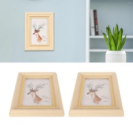 Frames 2 Pcs 4x6in Picture Frame Vintage Exquisite Elegant Sturdy Wall Hanging Decorative Po