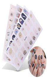 Stickers Decals 16 Posts1 Sheet Nail Art UV Gel Polish Wraps Strips Full Cover Colourful Manicure Tool7467378