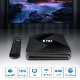 Box 4K Android TV Box 4G 32G HD 3D Smart TV Box 2.4G WiFi Home Remote Control Google Play Youtube Media Player Set Top Box