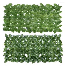 Decorative Flowers Artificial Plants Ivy Hedge Fence Panels Rolling Screen Leaf Privacy Balcony Decor Garden Supplies