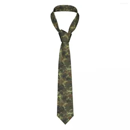 Bow Ties Personalised Flecktarn Camo For Men Classic Military Army Camouflage Silk Party Necktie