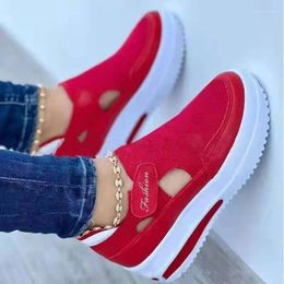 Casual Shoes Fashion Sneakers For Women Red Zapatillas Mujer Vintage Mesh Breathable Loafers Tenis Feminino Sports Flats 159