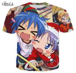 Cloocl Lucky Star Anime MenWomen Casual Tshirt Sweatshirt 3D Short Mouw Loli Otaku Comic plus Size Tops7375648