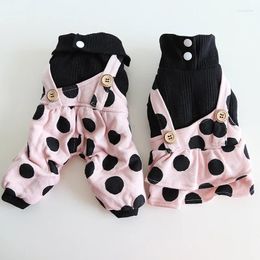 Dog Apparel Lapel Crossbody Strap Couple Wear 2024 Autumn/Winter Cat Clothes Pet Kawaii Puppy