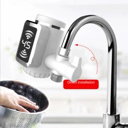 Heaters Display Electric Kitchen Water Heater Tap Instant Hot Water Faucet Tankless Instantaneous Heater Cold Heating Faucet