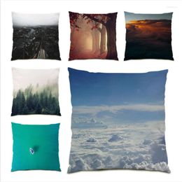 Pillow Holiday Gift Cusion Cover Polyester Linen Covers Decorative Simple Sofas For Living Room Decoration E0996
