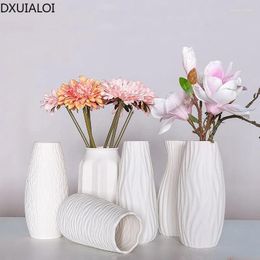 Vases Nordic Creative White Vase Decoration Ceramic Crafts Dining Table Living Room Desktop Flower Arrangement Home