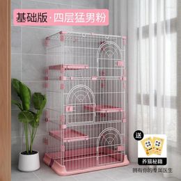 Cat Carriers Cage Villa Domestic House Indoor With Toilet Large Free Space Park Pet Supplies