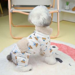 Dog Apparel Puppy Jumpsuit Rompers Warm Pet Clothing Small Clothes Coat Poodle Yorkie Schnauzer Pomeranian Bichon Shih Tzu Costume
