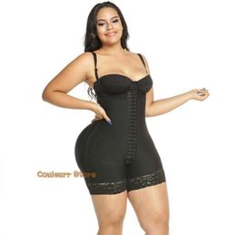 Women039s Shapers Post Compression Garments Strapless Faja Colombianas Lace Body Shaper Slimming Underwear Belly Reductive Gird6505584