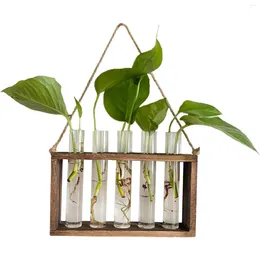 Vases Vintage Hanging Transparent Planters Clear Style Wall For Home Hydroponic Plants