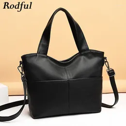 Bag Soft Casual Women Shoulder Ladies Large Leather Tote Women's Purse Big Female Handbags For 2024 Hand Bags Black