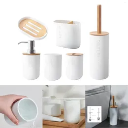 Liquid Soap Dispenser Bathroom Accessories For El Bath Countertop Decor Durable White Colour Smooth Easily Clean PP Fashionable