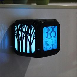 Wall Clocks LED Mute Refrigerator Magnets Clock Fridge Magnet Souvenir Message Board Sticky Note Home Decoration 3D Kitchen Tools