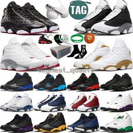 With Box Men Basketball Shoe Women Red Black Cat Flint Wheat Wolf Grey Playoffs Purple French Blue Christopher Wallace Lakers Mens Womens Trainers Sports Sneakers