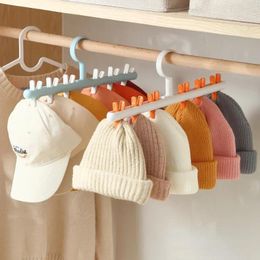 Hangers 6 Clips Hats Hanger Socks Storage Organizers Scarf Tie Rack Wardrobe Closet Holder Home Baby Woman