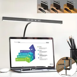 Table Lamps 12W LED Desk Lamp With Clamp Dimmable Timer Architect 40CM 360° Flexible Gooseneck Home Office Reading Light USB