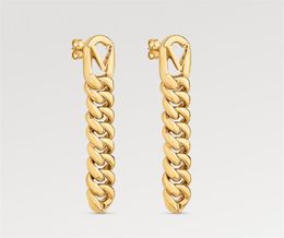Fashion Chain Earrings Woman Designer Gold Ear Studs Luxury Jewelry Hip Hop Stud Earring Womens Party Wedding Gift Earrings With B6734267